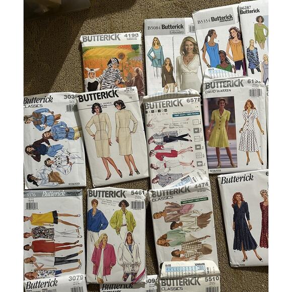 Lot Of 26 Butterick Patterns Classics, Fast N Easy, Nicolle Miller, J H Hook Etc - Picture 5 of 6